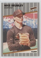 1989 Fleer Glossy Mike Brumley #302 0b7