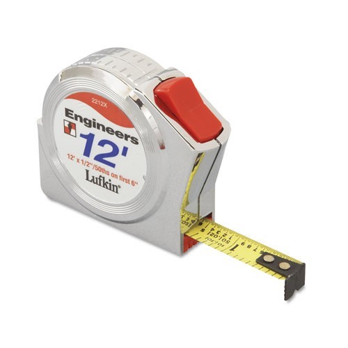 Engineers 12' X 12''/50ths On First 6'' Tape Measure