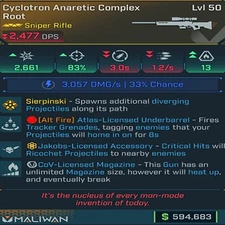 Borderlands 4 COMPLEX ROOT JAKOBS COV SHOCK PS5/XBOX/PC