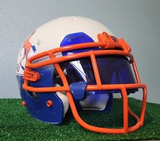 Boise State custom Gloss White/ Blue full size Medium Schutt DNA helmet!