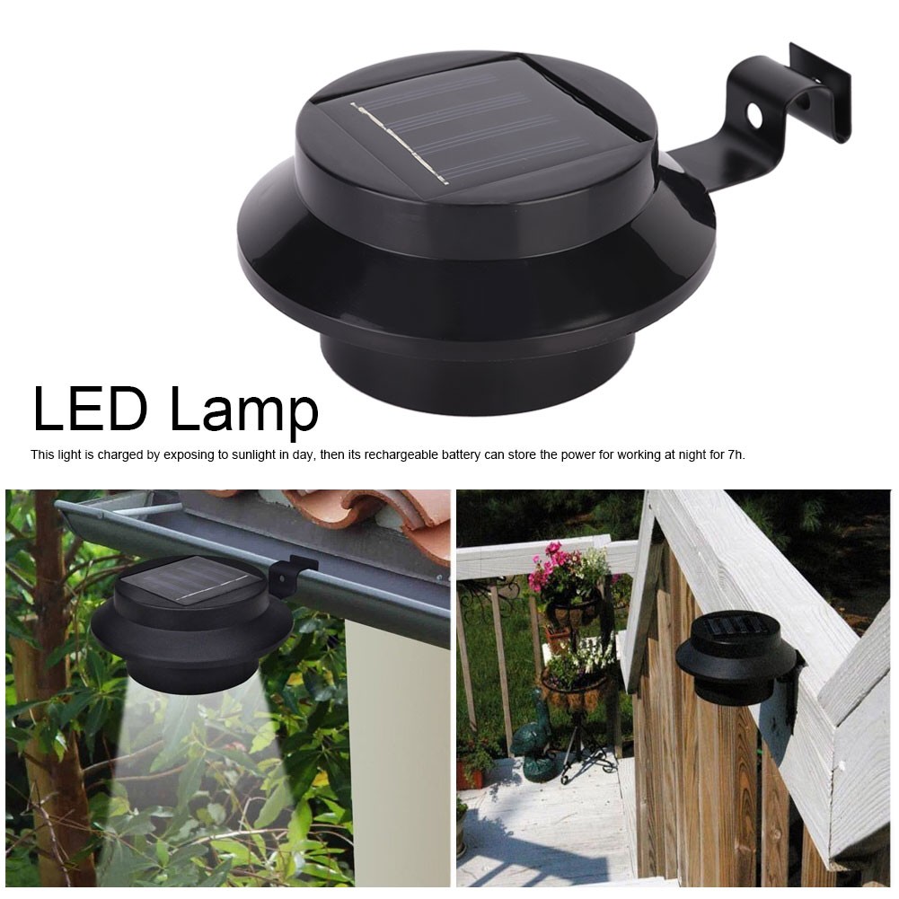 3LED Solar Landscape Lamp Waterproof For Garden Yard Fence Easy To Use