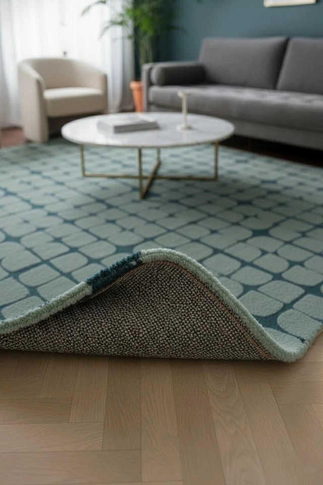 Hand Tufted Modern Home Decor Floor Area Rug | Luxury Hand Tufted Carpet - Image 2 of 4