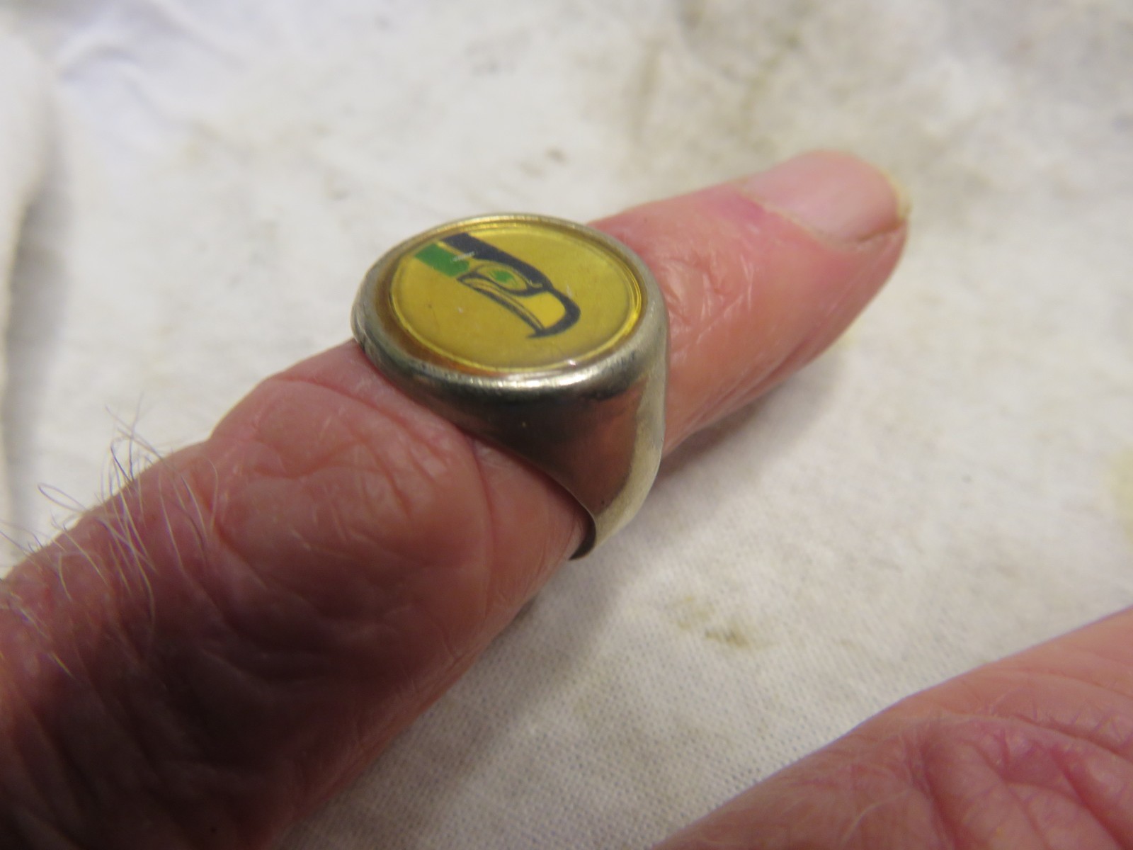 Vintage Junior Seahawks Adjustable Ring - image 5