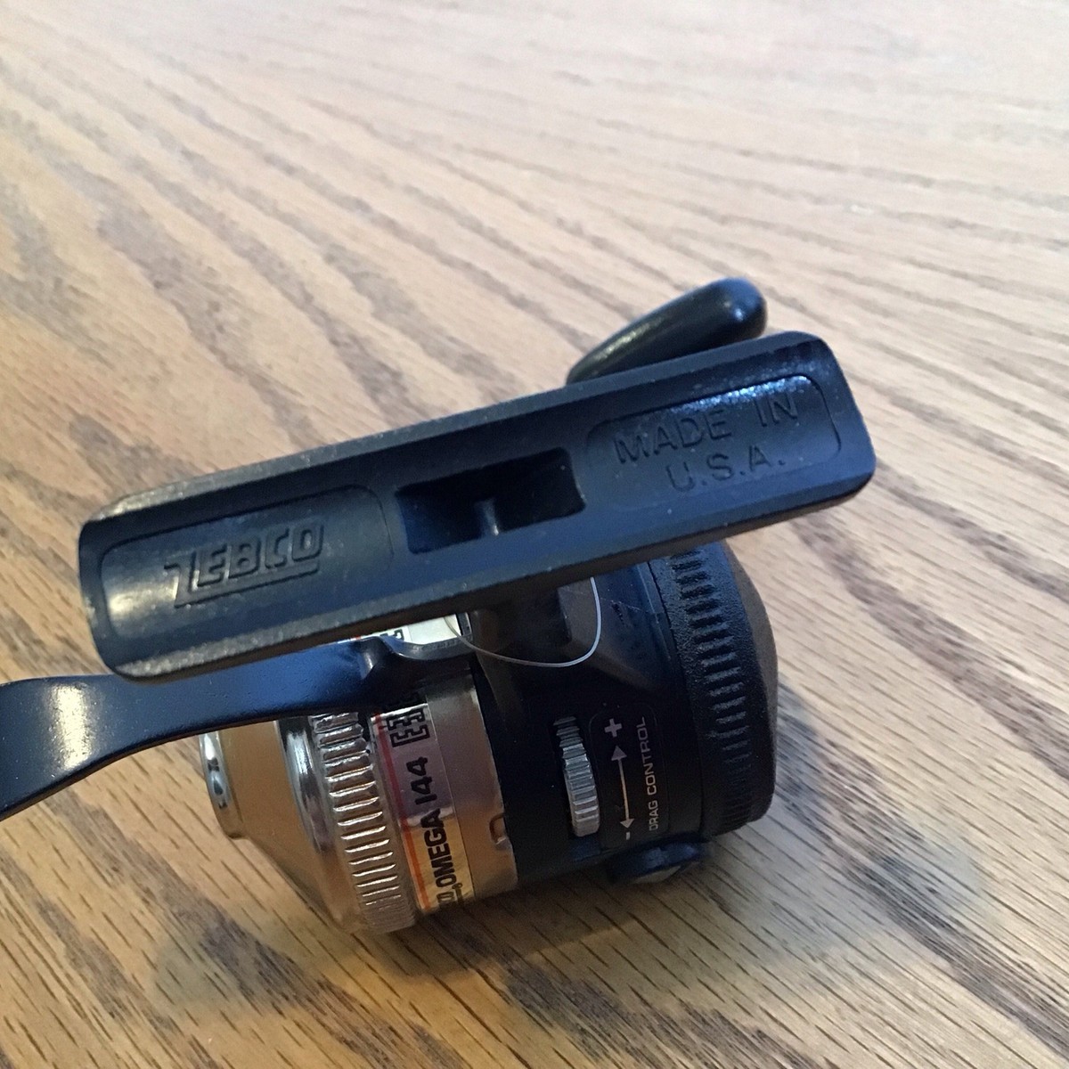 Vintage NOS ? Zebco Omega 144 Trigger Spin. Made In USA. Excellent