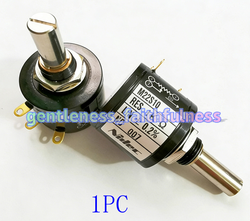 1PC M22S10 Precision 10-circle Wire-wound Potentiometer 1/2/5/10K