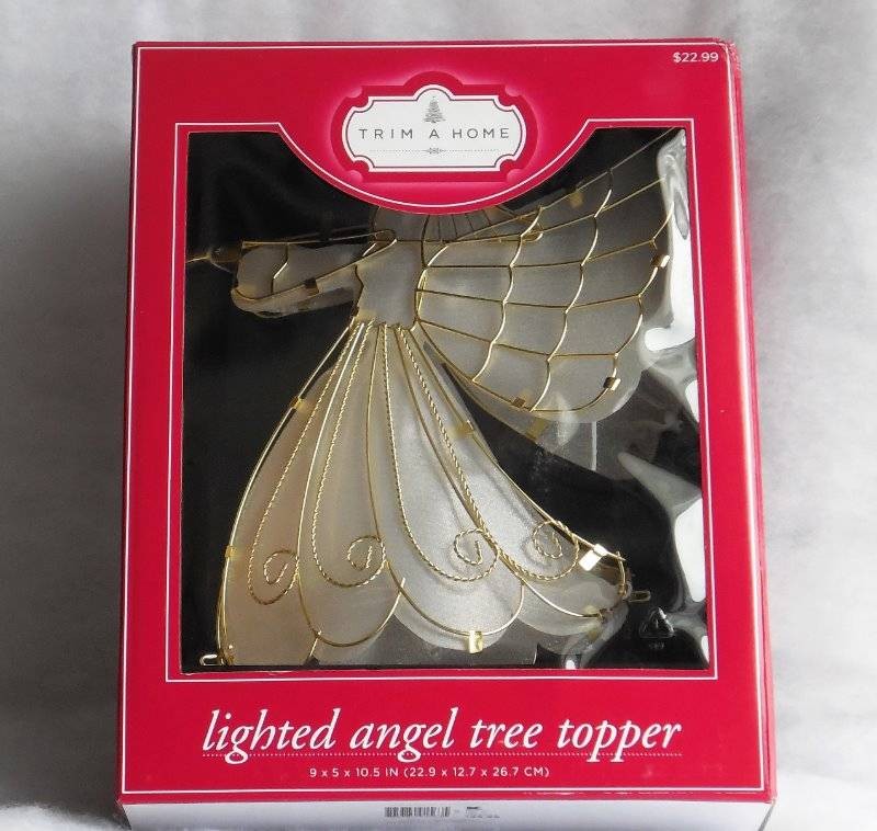 Angel Tree Topper Light Up ~NIB~Gold MSRP $22.99