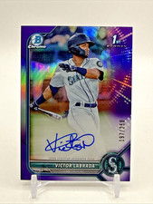 2022 Bowman Chrome Prospect Purple Refractor /250 Victor Labrada Auto