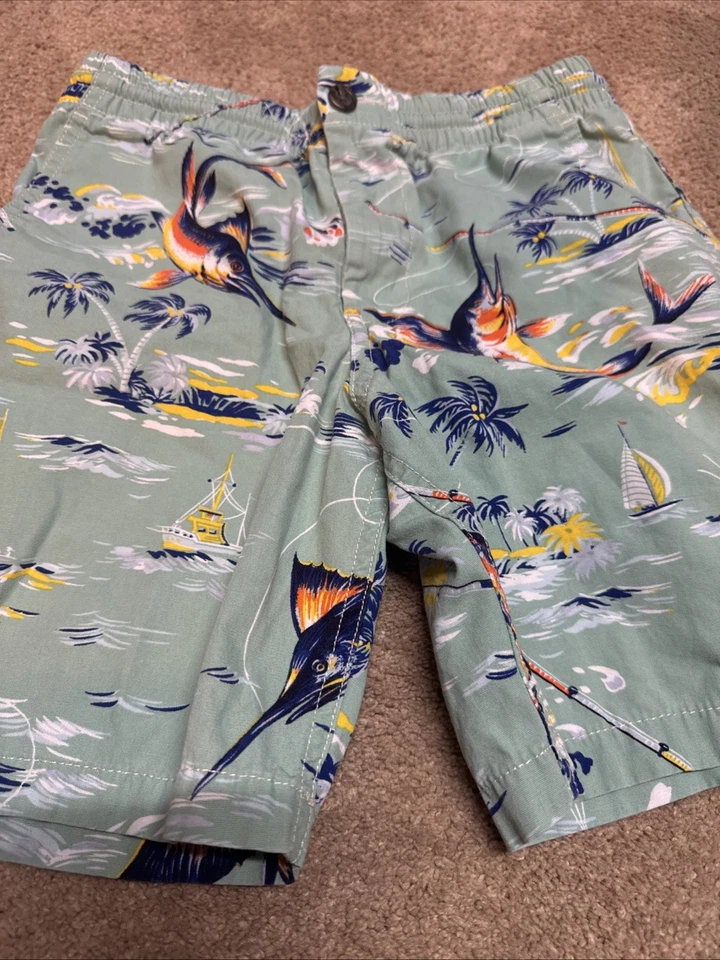 Pantalones Cortos Polo Ralph Lauren Juveniles Talla 12 Marlin Hawaiano Vela Verano Foto 3 de 4