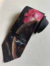 Vintage Ralph Marlin Men's Necktie Star Trek Klingon Battle 1996 Made in USA