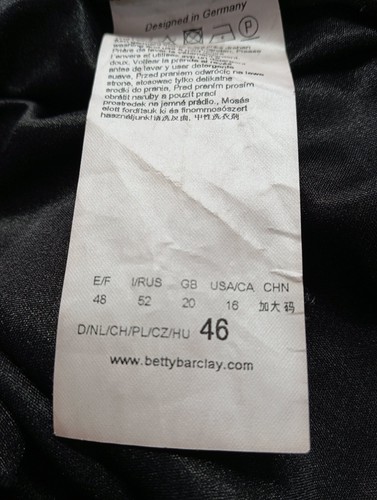 BETTY BARCLAY Abito in pizzo Donna Abito Taglia IT 50 nero stile casual - Foto 6 di 6