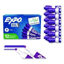 EXPO Low-Odor Dry-Erase Marker, Broad Chisel Tip, Purple