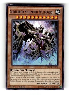 Subterror Behemoth Speleogeist MACR-EN084 Maximum Crisis Yu-Gi-Oh Unlimited NM