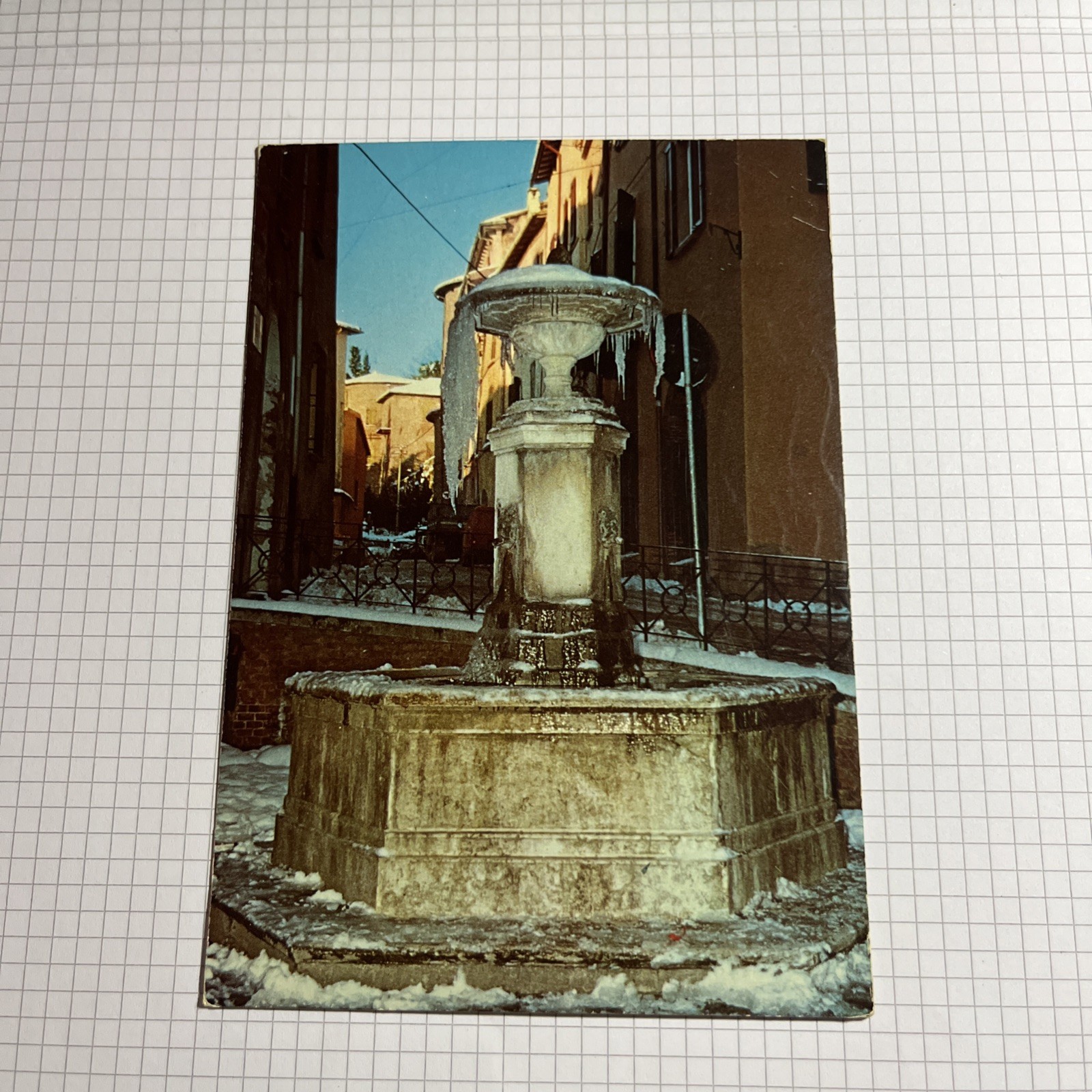 BRISIGHELLA (RA) CENTRO STORICO - ANTICA FONTE - CARTOLINA VIAGGIATA COLLEZIONE