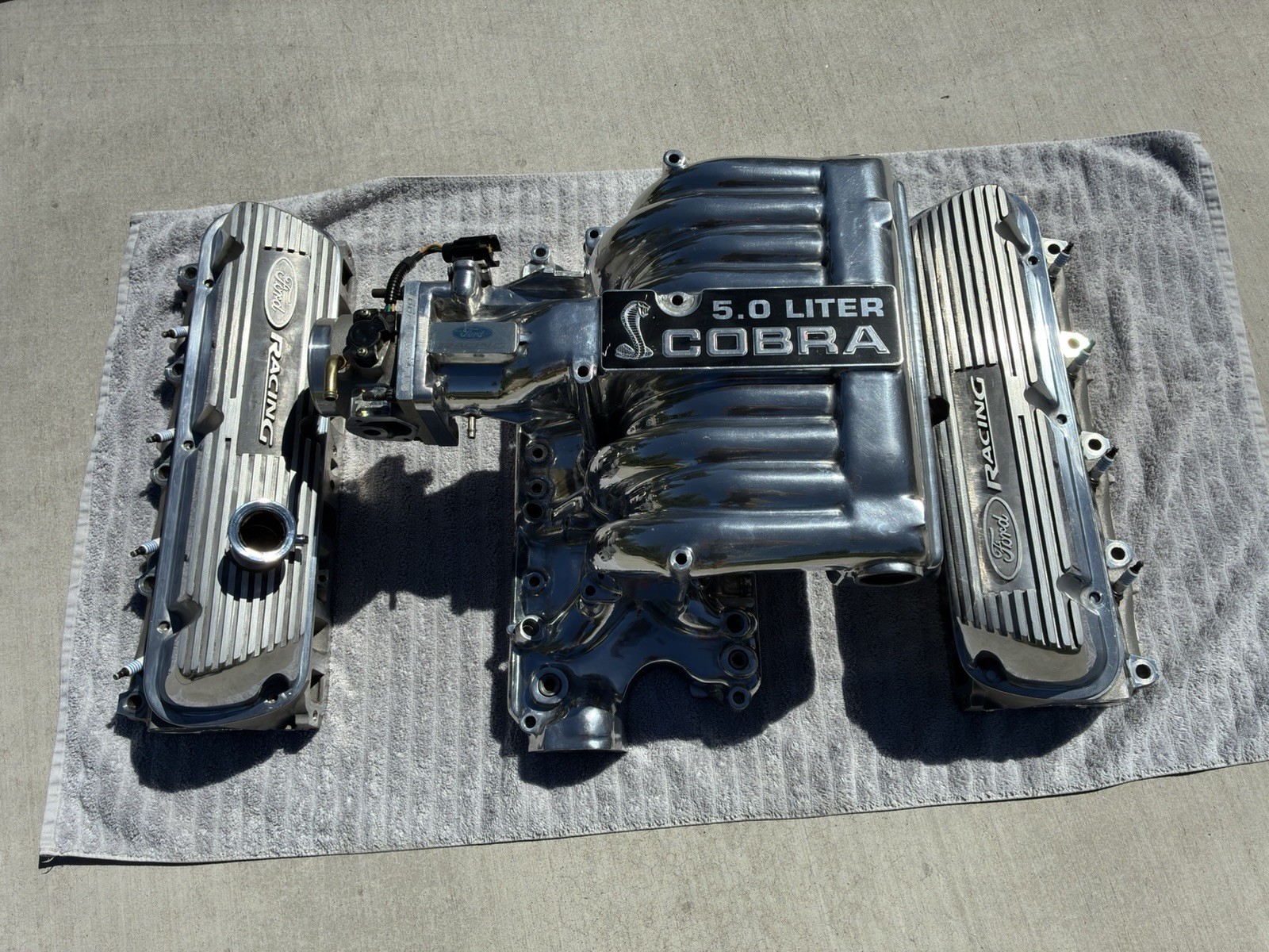 NEW Ford Mustang Foxbody Cobra 5.0L Polished Intake & Y303 SVO Aluminum Heads