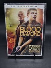 Blood Diamond DVD FS Leonardo DiCaprio Hounsou Jennifer Connelly New Cut In Upc
