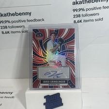 2026 Panini USA Baseball Jared Grindlinger #nts-jg AUTO Red Prizm /99 