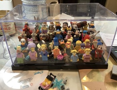 LegoCollectable 37 Minifigures Asst dCLOSEDPlastic Case Accessories +Bonus
