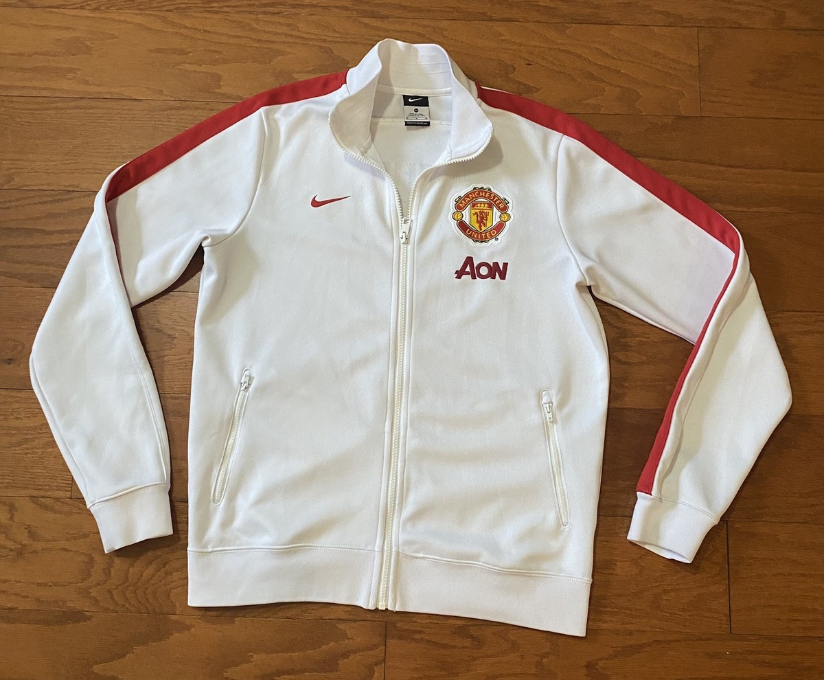 Manchester United Nike ジャケット ホワイト サイズM Nike Manchester United Jacket Mens Medium White Full Zip
