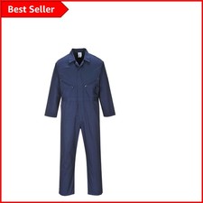 Men’s XL C813 Navy Zip Coveralls – Versatile Workwear for Mechanics & Builders