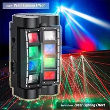 200W RGBW Spider Moving Head Stage Lighting Beam DMX Disco DJ Light with Laser,U