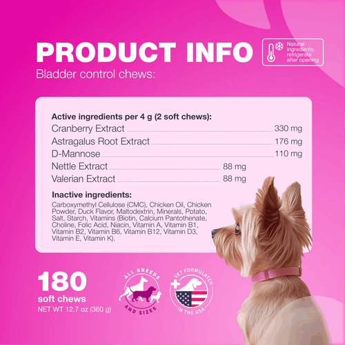 Dog UTI Treatment Dog Cranberry Supplement for Bladder Kidney Health Urinary - Bild 7 von 9