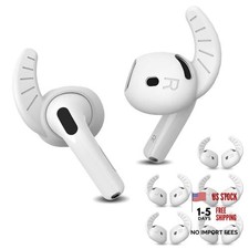 5 Pairs for AirPods 4 Ear Hooks Cover, Sport Anti Slip AirPod 4 5 Pairs White