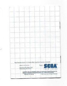 Sega Master System DOUBLE DRAGON w/Cartridge, Instructions & Box (CIB)