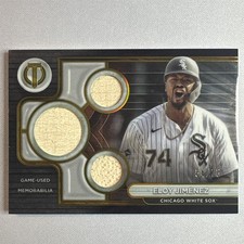 2024 Topps Tribute - Triple Relics Eloy Jimenez #TTR-EJ Gold /75 (MEM)