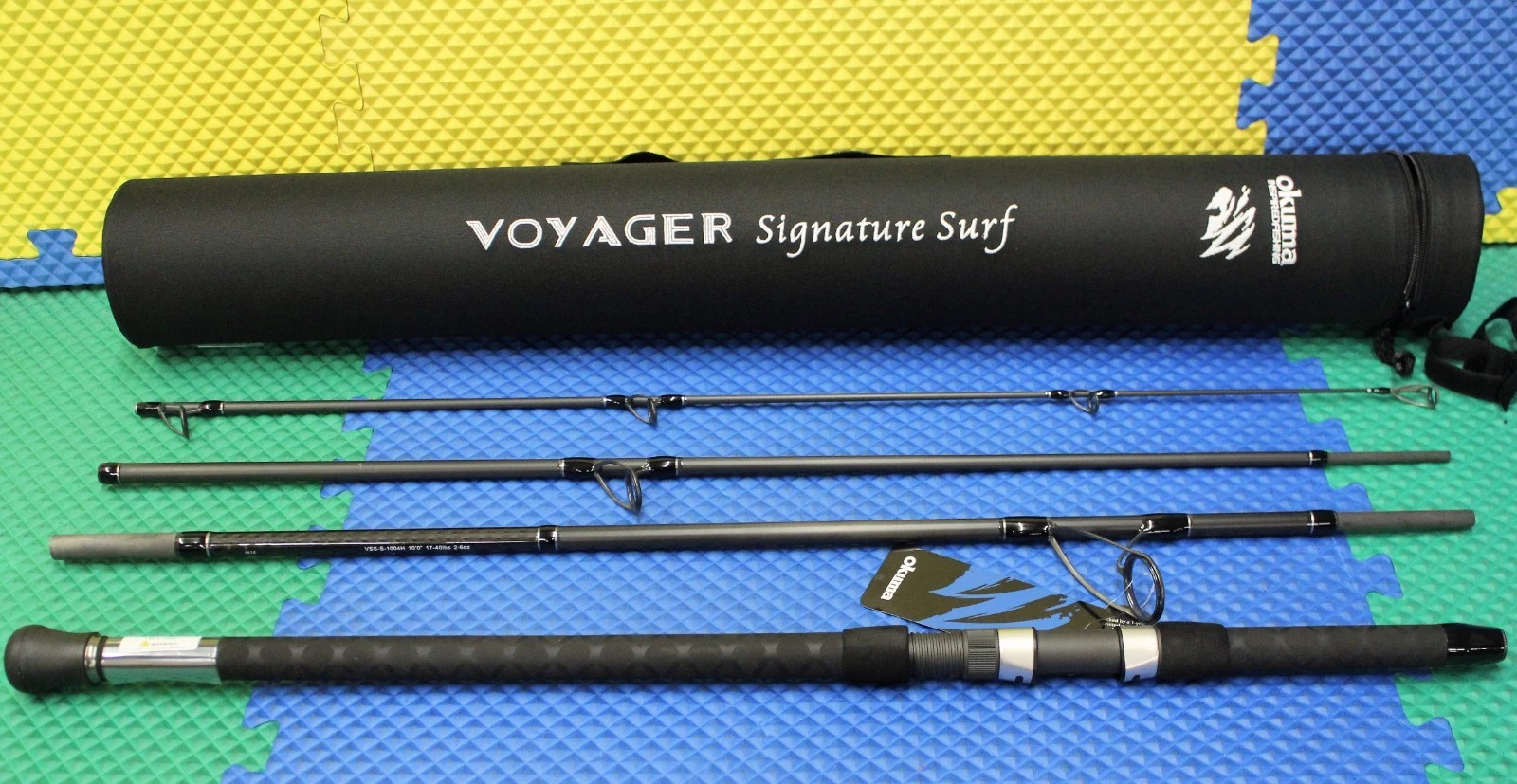 Okuma Voyager Signature Surf Travel Rod 10' 0" 4Pc W/Hard Tube Case VSS-S-1004H