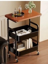 Mobile computer desk - portable workstation table