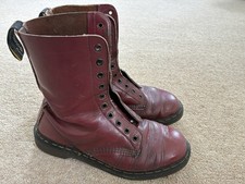 Dr Martens Leather Oxblood Burgundy Boots Size 7/8 