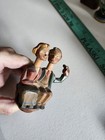 Vintage Folk Art Carved Wood Wine Bottle Stopper - Old Wooden Stopper Moveable  — photo 5