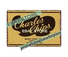 Charles Waffle Potato Chips junk food art tin sign