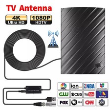 TV Aerial Indoor TV Antenna with Amplifier Signal Booster Support HD 4K 1080P