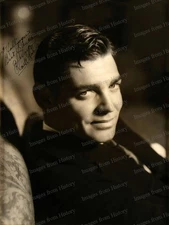 8x10 Print Clark Gable Autographed MGM Portrait 1932 By Clarence Sinclair Bull