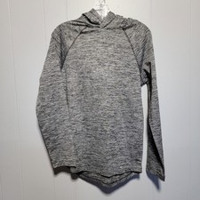 J Crew Performance Heathered Gray Hoodie Long Sleeve Athleisure Workout Top XS