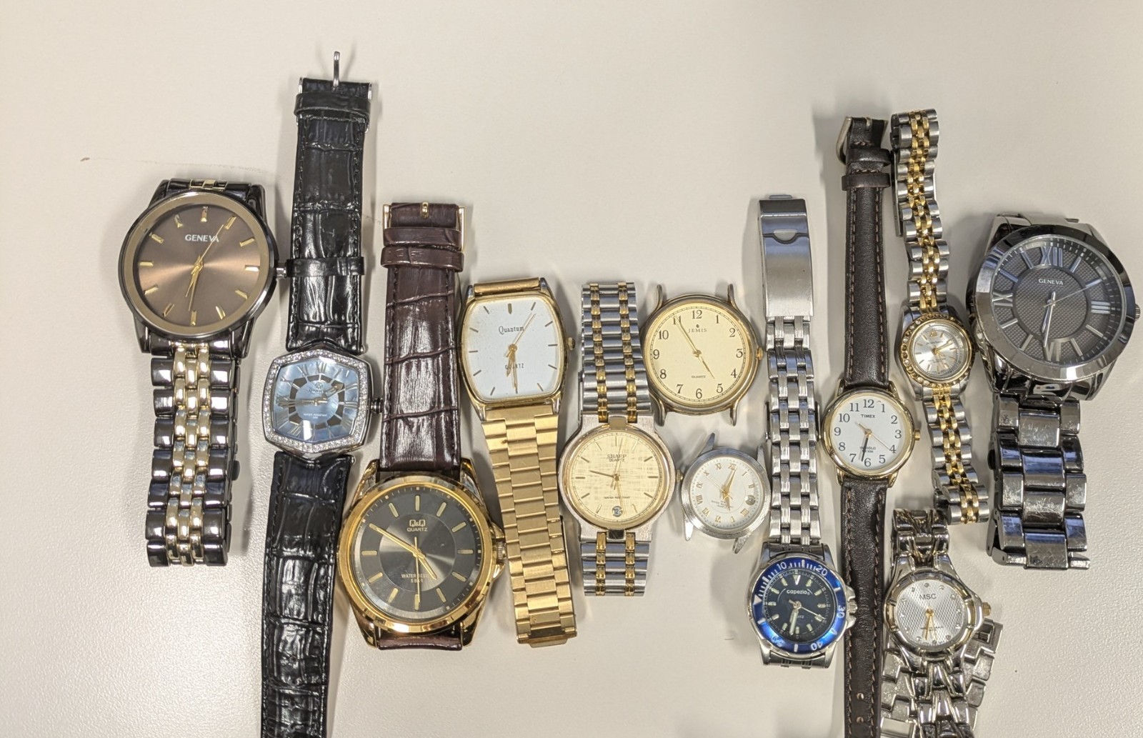 Watches Lot Of 12 Timex Geneva Copezio Pasterelli Some Working