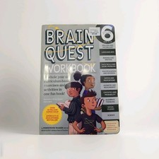 New BRAIN QUEST Grade 6 Workbook HOMESCHOOL Spelling Reading Math Science UNUSED
