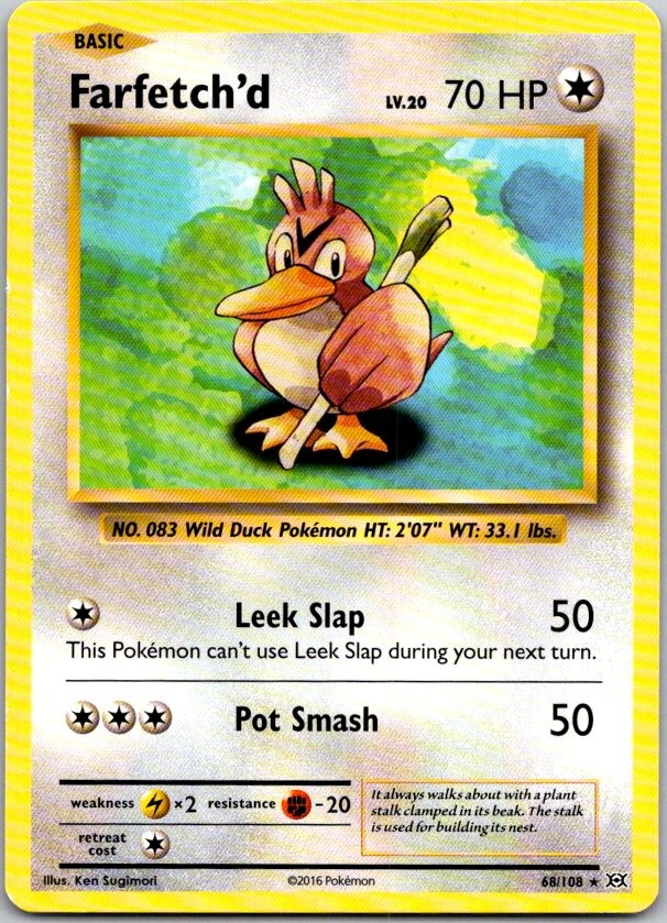 Farfetch'd Rare XY - Evolutions 68/108 MP