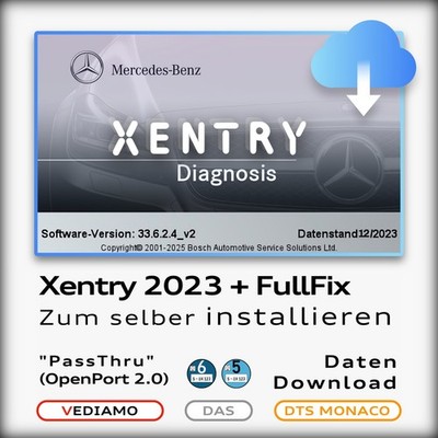   XENTRY 2023 Mercedes StarDiagnose (VCI J2534 OpenPort 2.0) -FULL SOFTWARE   