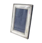 Sterling Silver Beaded Edge Portrait Frame Vintage 2000 Sheffield