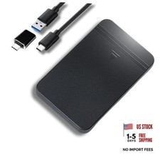 Portable 500GB External Hard Drive - USB 3.0 & USB C for PC, Mac, PS5