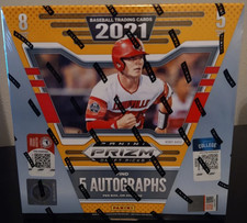 2021 PANINI PRIZM DRAFT PICKS BASEBALL HOBBY BOX - 5 AUTOS/Box- Ella De La Cruz?