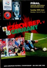 EURO 96-CZECH REPUBLIC V GERMANY-30/06/96-EUROPEAN CHAMPIONSHIP FINAL PROGRAMME