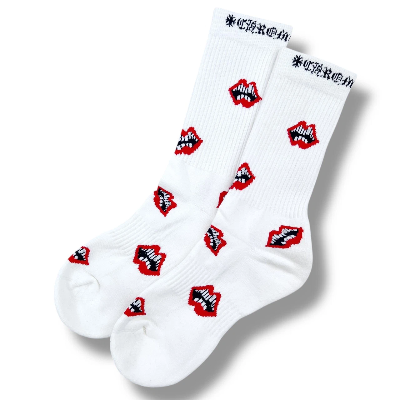 Chrome Hearts x Matty Boy White Chomper Socks
