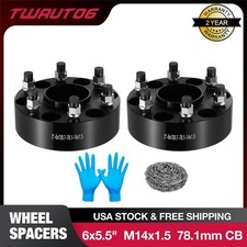 2pcs 2 6x5.5 Hubcentric Wheel Spacers For Chevy Silverado Gmc Sierra 1500