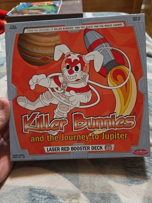 Killer Bunnies and the Journey to Jupiter Laser Red Booster Deck . New /Open Box
