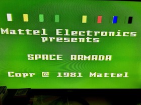 INTELLIVISION 2 GAME LOT;SPACE ARMADA+SPACE BATTLE CARTS X2 OVERLAYS ONLY TESTED