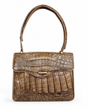 Borsa donna Helmut Hahn Monaco vintage vera pelle di coccodrillo certificato salvadanaio