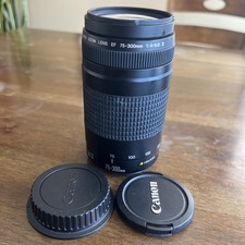 Canon EF 75-300mm f/4-5.6 II Telephoto Zoom Lens w Cap - TESTED